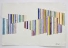 Commissioned triptych for South Miami home | Mixed Media by Johanna Boccardo. Item made of paper with synthetic