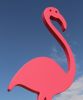 Flamingo | Public Sculptures by Jeffie Brewer | Lubbock, TX, USA in Lubbock. Item made of steel
