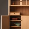 Shoji Cabinet Hutch | Storage by Big Sand Woodworking. Item composed of oak wood & glass compatible with modern style