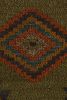 1980s Vintage Sofreh Kilim rug in Green with Blue and Orange | Area Rug in Rugs by Rug and Kilim