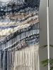 Fiber Wall Art "Ocean Drift" | Tapestry in Wall Hangings by Tissage Sauvage. Item composed of wood and cotton in boho or coastal style