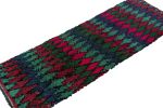 Vintage Azilal Moroccan Runner Rug, with Diamond Patterns | Area Rug in Rugs by Rug and Kilim