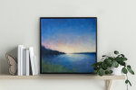 Towards the Horizon | Oil And Acrylic Painting in Paintings by Victoria Veedell. Item composed of canvas & synthetic