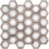 Tile Club Nova Hex Wooden Beige Marble Tile | Tiles by Tile Club. Item made of wood with marble