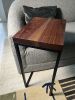 Black Walnut and Steel Black Powder Coated C-Table | Side Table in Tables by Lock 29 Design. Item composed of walnut and steel in minimalism style