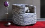 Minio Swivel Armchair | Chairs by LAGU. Item composed of fabric