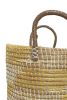 Natural Grass Handwoven Moonj Basket with Handles | Storage Basket in Storage by Amara
