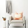 Arc Coral Silk Pillow | Pillows by Studio Variously. Item composed of cotton compatible with minimalism and modern style