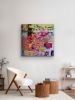 Colorful Abstract Painting | Mixed Media by Leanne Pitman. Item composed of canvas in contemporary or eclectic & maximalism style