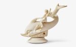 Eros on Dolphin Statue (Small) | Sculptures by LAGU. Item composed of marble