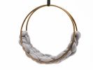 SWING PLAIT color variations with golden ring | Swing Chair in Chairs by Iwona Kosicka Design. Item made of cotton with steel