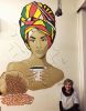 Ethiopian Beauty Mural | Murals by Agnieszka Sikorska-Meikle | Sweetbrew in Launceston