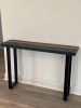 Live Edge Walnut River Entryway Table | Console Table in Tables by Timberwolf Slabs. Item composed of walnut and synthetic