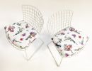 Bertoia Kids Chairs in Flower Homicide fabric | Easy Chair in Chairs by Stevie Howell | New York in New York. Item made of fabric with metal