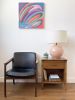 Reflection & Movement I | Oil And Acrylic Painting in Paintings by Caroline Geys. Item made of canvas