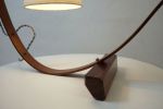 Bent Table Lamp Walnut with Walnut Base | Lamps by Geoff McKonly Furniture. Item composed of walnut compatible with mid century modern and contemporary style