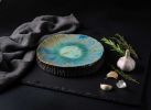 Textured Plate from Black Clay | Dinnerware by Pottery & Poetry