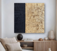 'Imperial Noir' | Paintings by Christina Twomey Art + Design. Item made of canvas compatible with minimalism and contemporary style