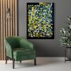 Abstract 4542 | Prints in Paintings by Petra Trimmel. Item made of canvas with metal