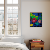 Red Polka Dot Teapot: Vibrant Fauvist Still Life | Oil And Acrylic Painting in Paintings by Berezart. Item made of canvas works with contemporary & mediterranean style