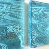 'Tidal Trouble Triptych' Wall Sculpture | Wall Hangings by Marcia Stuermer. Item made of synthetic