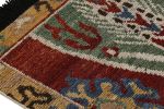 Rug & Kilim’s Caucasian Tribal Rug in Red with Geometric | Area Rug in Rugs by Rug and Kilim