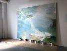 Waterways Oil Painting, Commissioned oil painting, site-specific artwork | Oil And Acrylic Painting in Paintings by Donna Bruni | Hotel Ivy, a Luxury Collection Hotel, Minneapolis in Minneapolis. Item composed of canvas