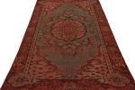 Vintage Zeki Müren Oushak Rug, with Medallion, form Rug | Area Rug in Rugs by Rug and Kilim