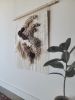 Earth Tone Woven Wall Tapestry | Wall Hangings by MossHound Designs. Item in boho or country & farmhouse style