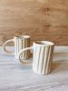 Organic Ceramic Lined Mug in Speckled Cream | Drinkware by Bridget Dorr. Item composed of ceramic