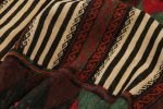 Vintage Afghan Kilim with Polychromatic Geometric Patterns | Area Rug in Rugs by Rug and Kilim. Item made of wool