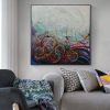 Colorful Mixed Media Painting | Oil And Acrylic Painting in Paintings by Taban sarabi. Item composed of synthetic