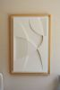 No. 116 Japandi Plaster Wall Relief - Scandinavian Decor | Wall Sculpture in Wall Hangings by Joseph A