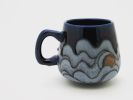 Blue wave mugs | Drinkware by Single-Tooth Productions. Item made of ceramic