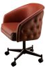 Large Swivel Club Chair - Model 5028 | Chairs by Richardson Seating Corporation | The Heavy Feather in Chicago. Item made of steel with leather