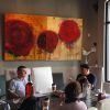 Dogen’s Roses | Oil And Acrylic Painting in Paintings by Adam Shaw Studio | RiverHouse by Bespoke Collection in Napa. Item made of canvas with synthetic