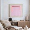 Magenta Arch Bright Minimalist Square Art Print | Prints by Emily Keating Snyder. Item made of paper compatible with minimalism and contemporary style