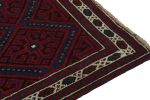 Vintage Baluch Afghan rug in Red, Blue & Black Patterns | Area Rug in Rugs by Rug and Kilim