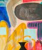 Map of the Shipwreck | Mixed Media in Paintings by Paula Saslow, Copper Rose Art. Item composed of canvas in contemporary or urban style