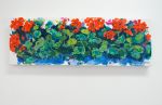 My Best Friend's Geraniums | Oil And Acrylic Painting in Paintings by Claire Desjardins. Item composed of canvas and synthetic