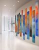 Pillars of colors | Oil And Acrylic Painting in Paintings by Andrada Anghel. Item composed of canvas in minimalism or contemporary style