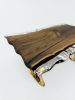Live Edge Epoxy Table - Custom Resin Dining Table | Tables by Tinella Collection. Item made of wood works with contemporary & coastal style