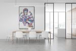 GANESH | Oil And Acrylic Painting in Paintings by Virginie SCHROEDER. Item composed of canvas & synthetic compatible with art deco style