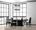 Vine Carousel Modern Chandelier with Grey and Clear Globes | Pendants by Galilee Lighting