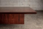 Brown Oak Square Coffee Table | Tables by Aeterna Furniture