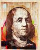 Benjamin Franklin and JFK Painting | Oil And Acrylic Painting in Paintings by Houben R. T. | Kimpton Carlyle Hotel Dupont Circle in Washington. Item composed of synthetic