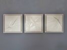 White 3D Textured Painting | Oil And Acrylic Painting in Paintings by Sarmal Design. Item composed of canvas compatible with minimalism and mid century modern style