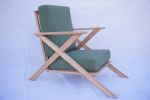 Negative Lounge Chair | Chairs by Negative Design Co.. Item made of oak wood with fabric works with minimalism & mid century modern style