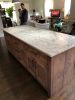 Model #1059 - Custom Kitchen Island | Countertop in Furniture by Limitless Woodworking. Item composed of maple wood in mid century modern or contemporary style