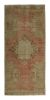 Vintage Turkish Rug in Pink with Green & Cream Floral | Area Rug in Rugs by Rug and Kilim